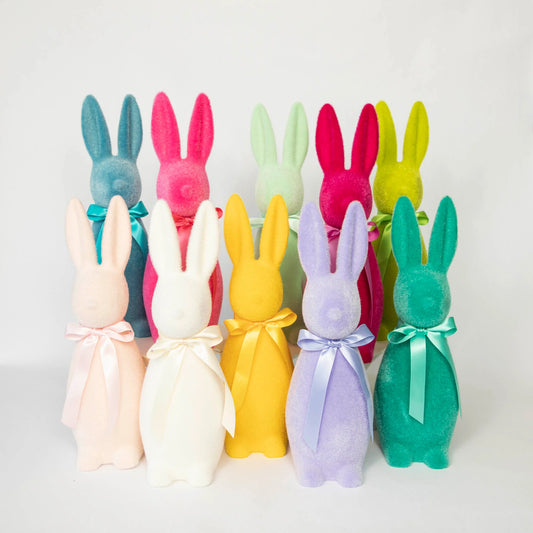 Medium Assorted Flocked Bunnies