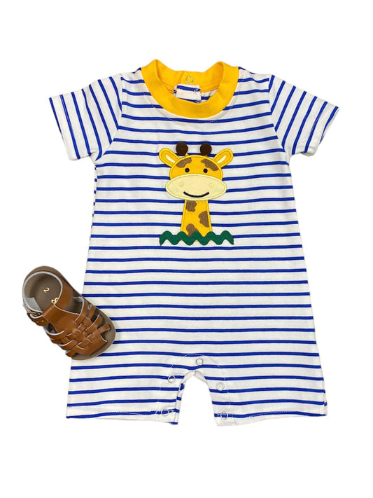 Giraffe Appliqué Boys Bubble