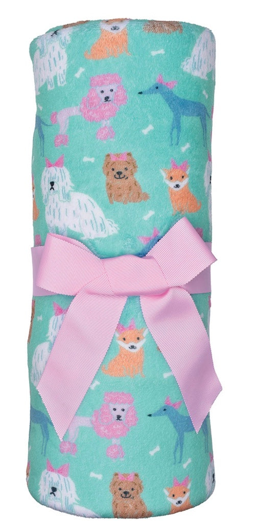 Glamorous Pups Plush Blanket