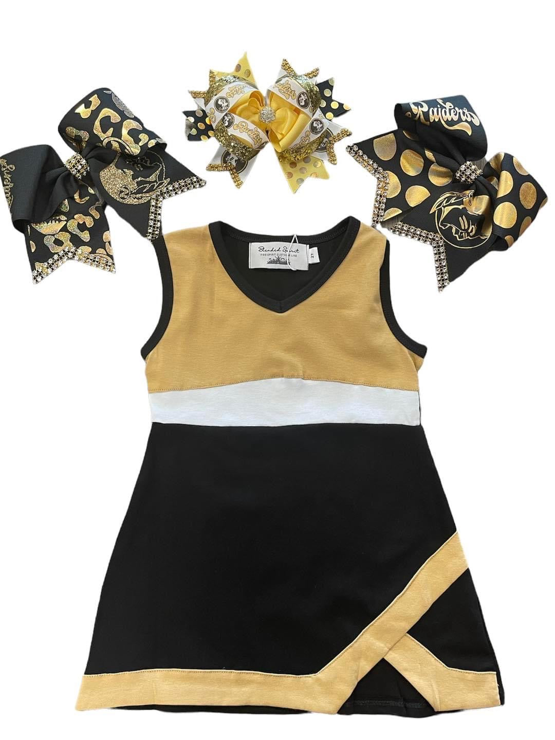 Black/Gold Cheer Dress