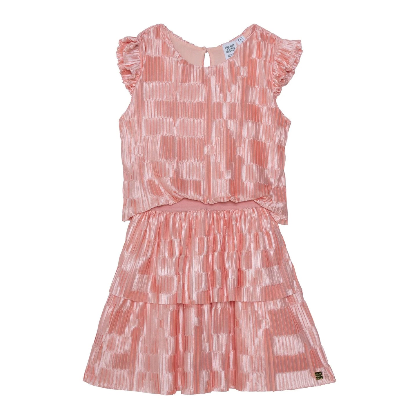 Short Sleeve Layered Dress