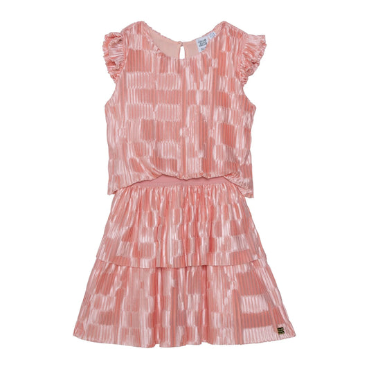 Short Sleeve Layered Dress