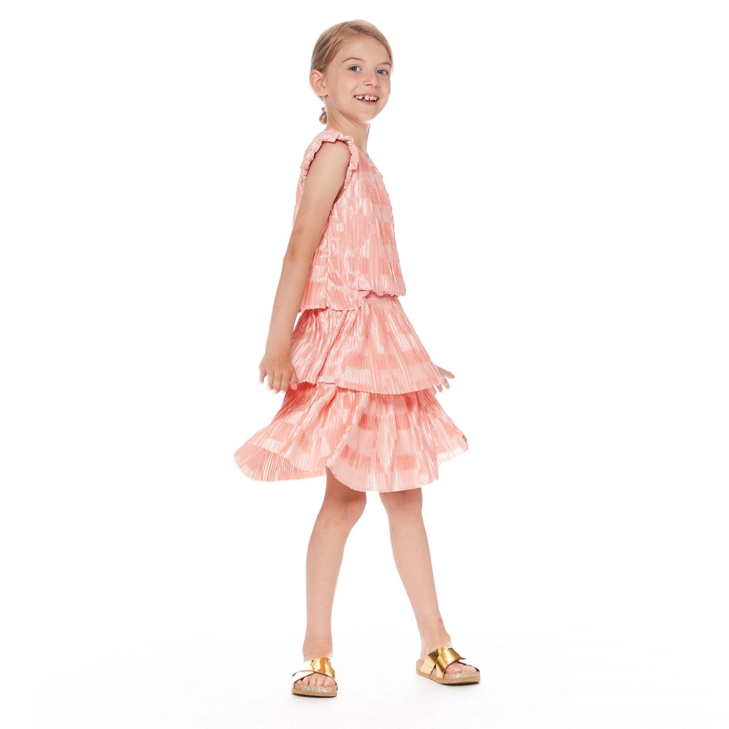Short Sleeve Layered Dress