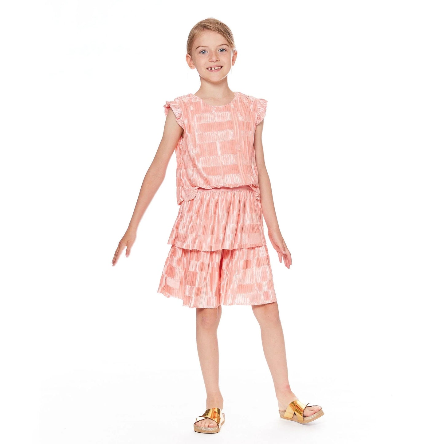 Short Sleeve Layered Dress