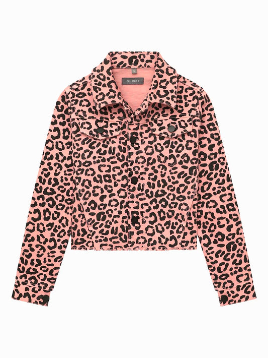 Pink Leopard Manning Jacket