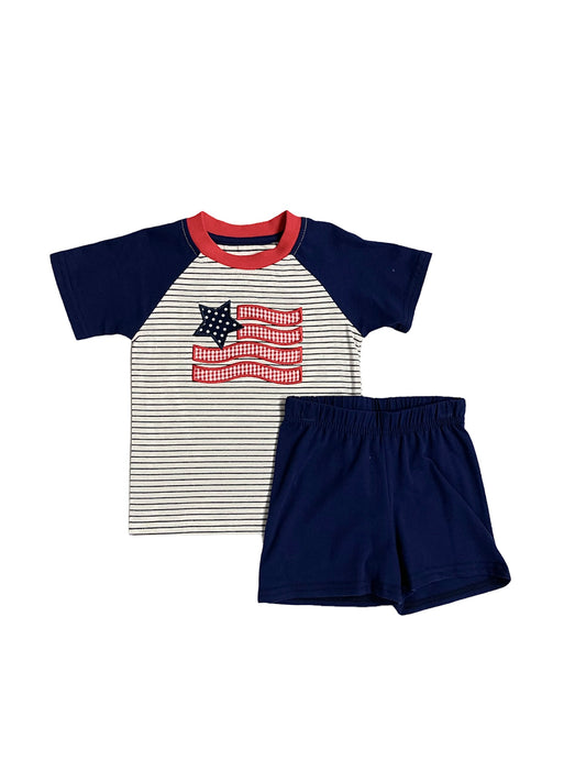 American Flag Tee and Short Set