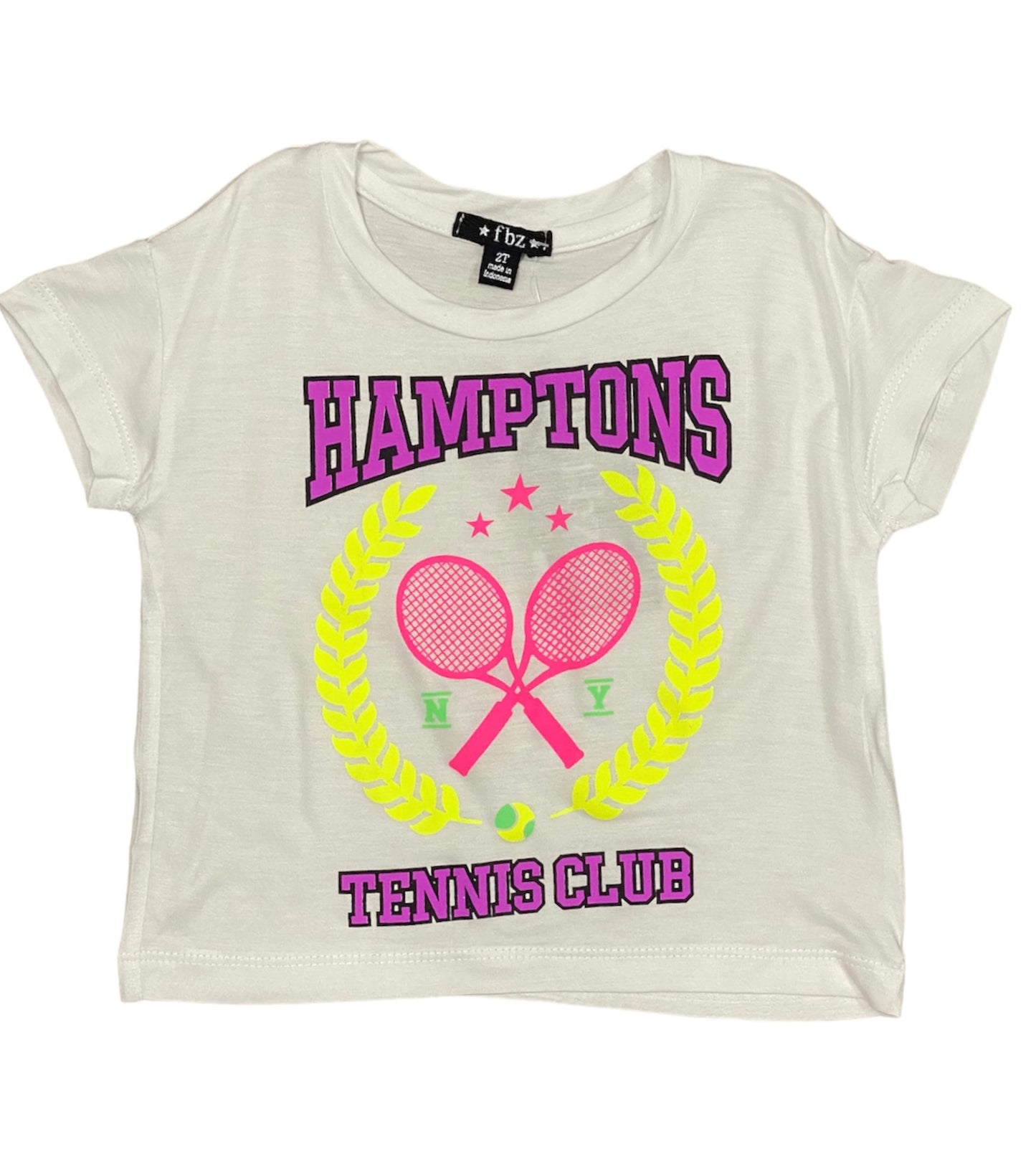 Neon Hamptons Tennis Tee