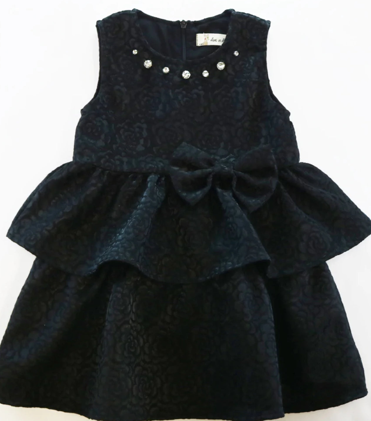 Black Jewel Floral Dress