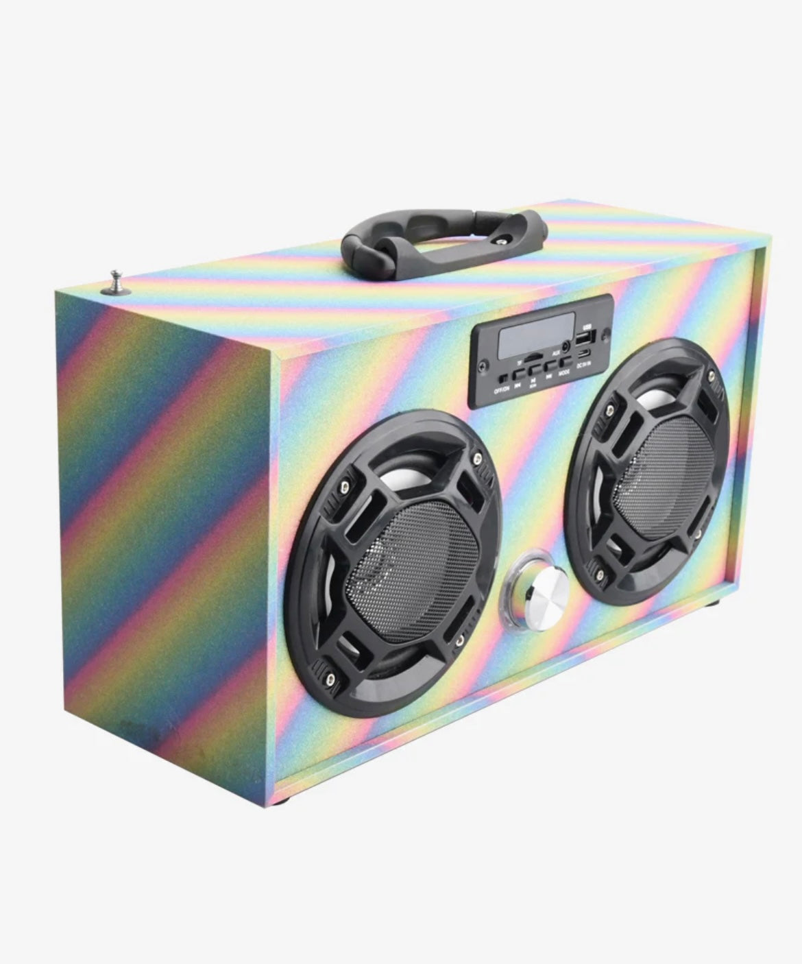 Glitter Rainbow Boombox