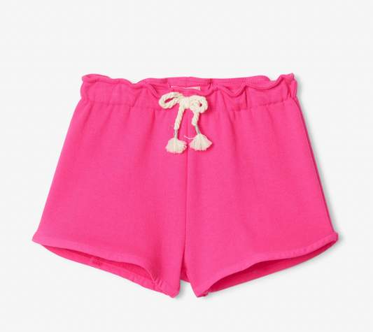 Fuchsia Terry Shorts