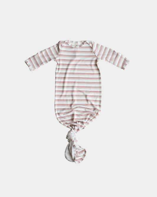 Rainbow Stripe Knotted Gown